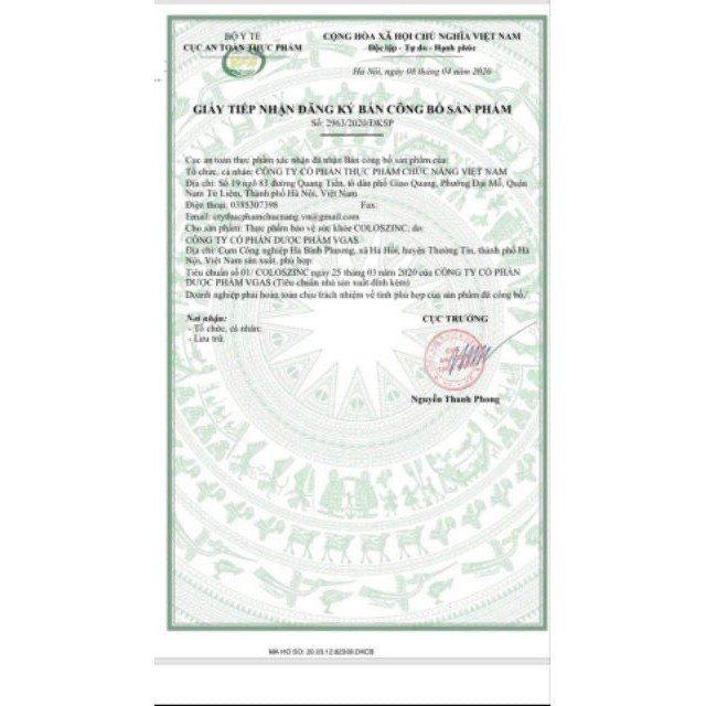 Kẽm Hữu Cơ ColosZinC Gluconate - Cải Thiện Biếng Ăn, Nâng Cao Đề Kháng, Hỗ Trợ Tiêu Chảy - Nguyên Liệu Nhập Khẩu Từ Pháp | Thế Giới Skin Care