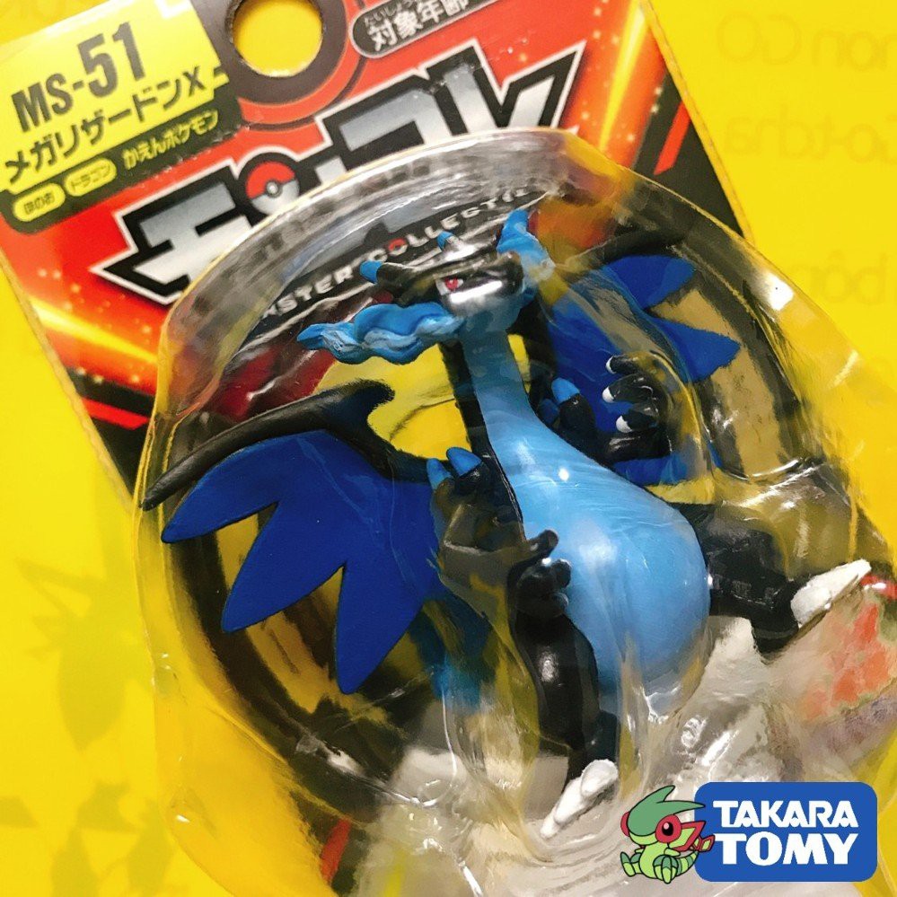 [HOT] Mô Hình Pokemon Mega Charizard X của Takara TOMY Nhật Bản Standard Size (4cm) - Pokemon Figure Moncolle