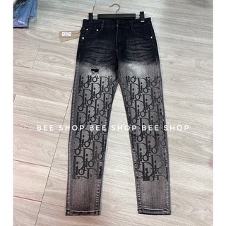 Quần bò nam Dr loang - Quần jean nam - Quần bò ống côn - Bee Shop