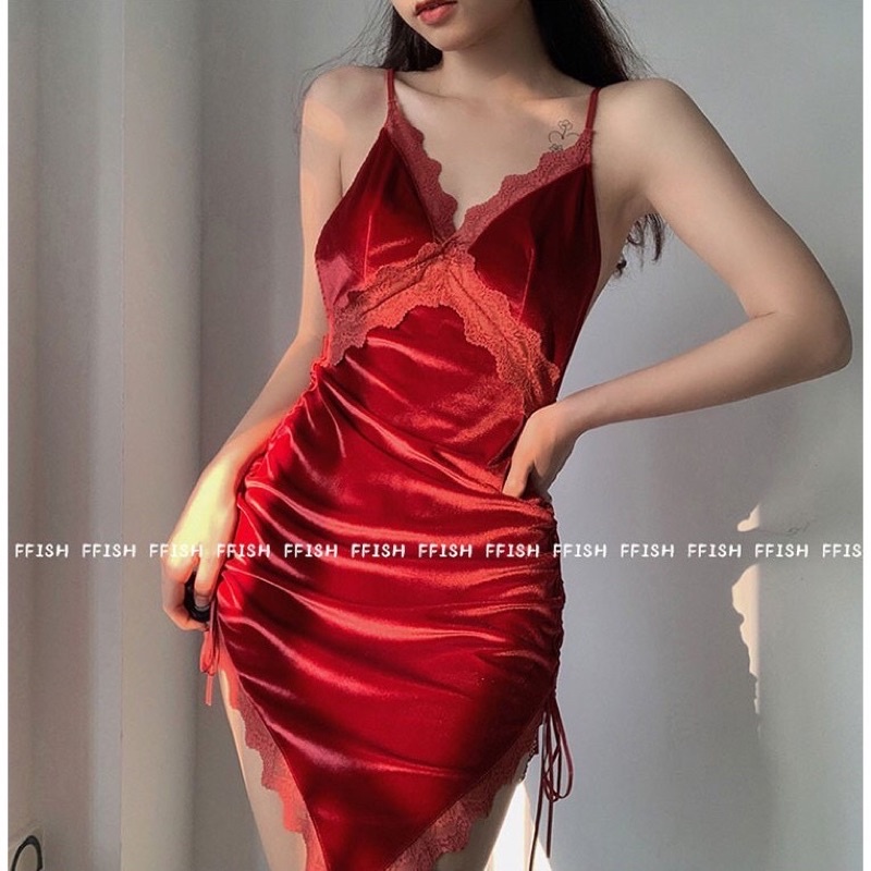 Váy ngủ Quảng Châu cao cấp thắt eo siêu sexy quyến rũ