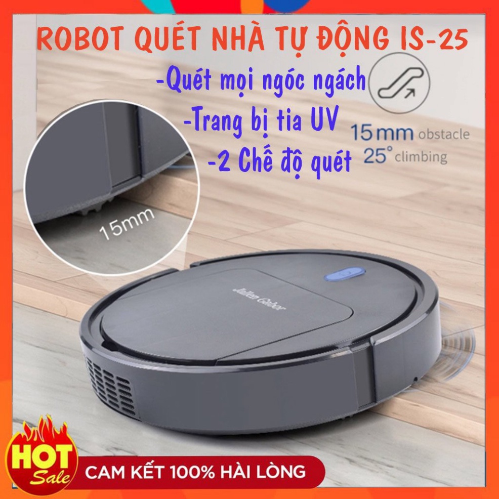 HOT 2022Robot lau nhà thông minh 2 chế độ lau, Máy hút bụi sàn nhà tự động AI 3 trong 1 trang bị tia UV khử khuẩn