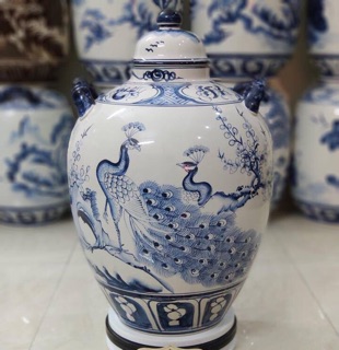 Bình ngâm rượu, thuốc men lam Bát tràng
