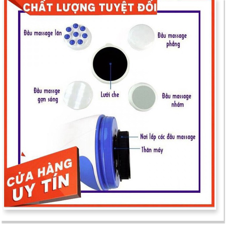 Máy mát xa cầm tay - Máy massage trị liệu đau nhức toàn thân 5 đầu Relax and t