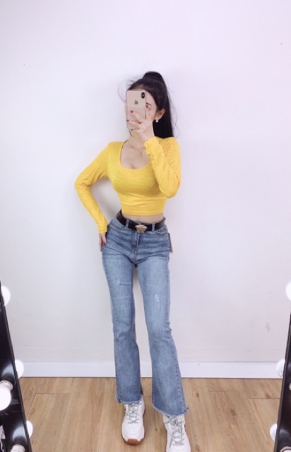 Croptop cổ vuông hình chụp thật kèm video | BigBuy360 - bigbuy360.vn