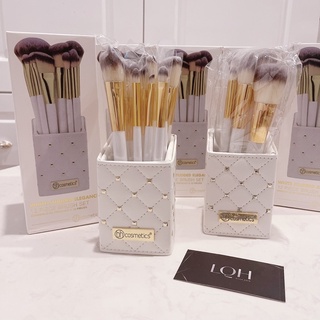 Set 12 cọ make up BH Cosmetic White Studded Elegance