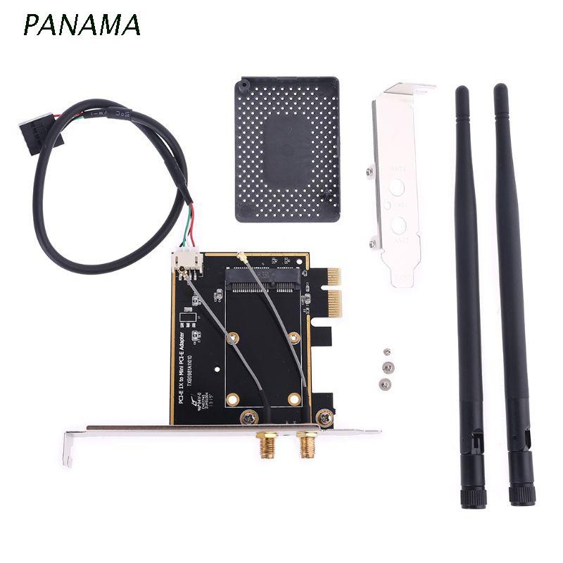 Card Wifi Pci-E 1x Sang Mini Pci-E 1x Hỗ Trợ Bluetooth