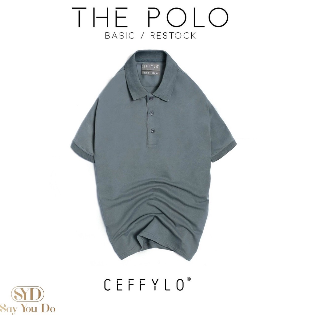 Áo Polo Nam Trơn Basic CEFFYLO 5 Màu Trẻ Trung Lịch Lãm - Chất Liệu Cotton Tự Nhiên Form Slim Thấm Hút Mồ Hôi Tốt - PL01