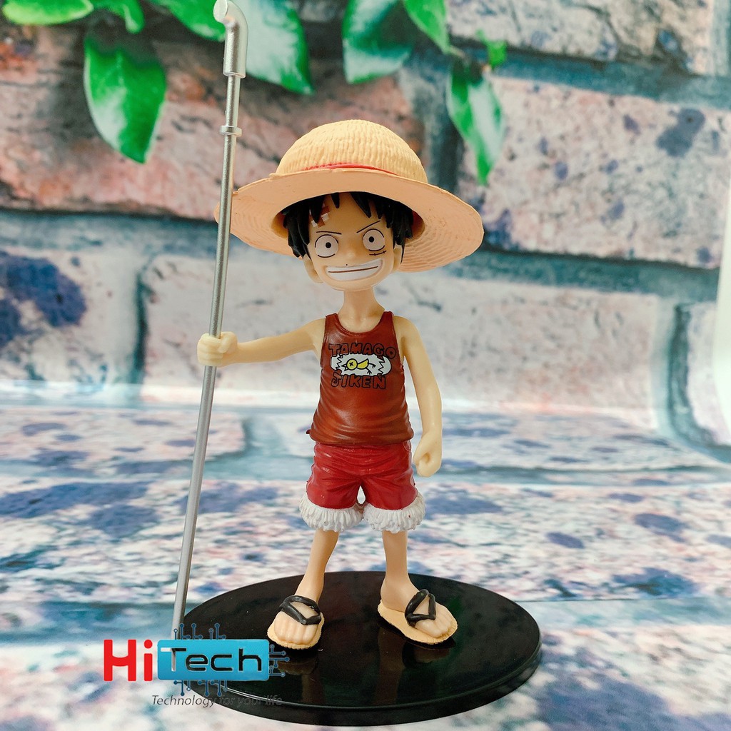 Mô hình để bàn 5 nhân vật One Piece siêu dễ thương kèm chân đế, cao 10cm