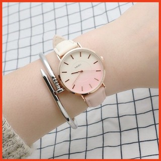 Đồng Hồ Nữ NAIDU Dây Da 3 Màu Siêu Độc Siêu Cute