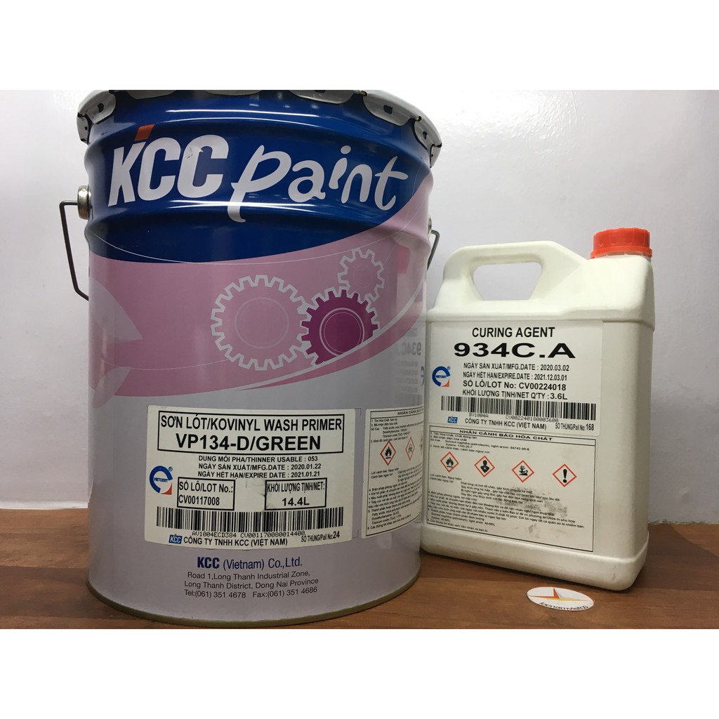 Sơn lót chịu Axit KCC KOVINYL WASH PRIME VP134-DGREEN 18L