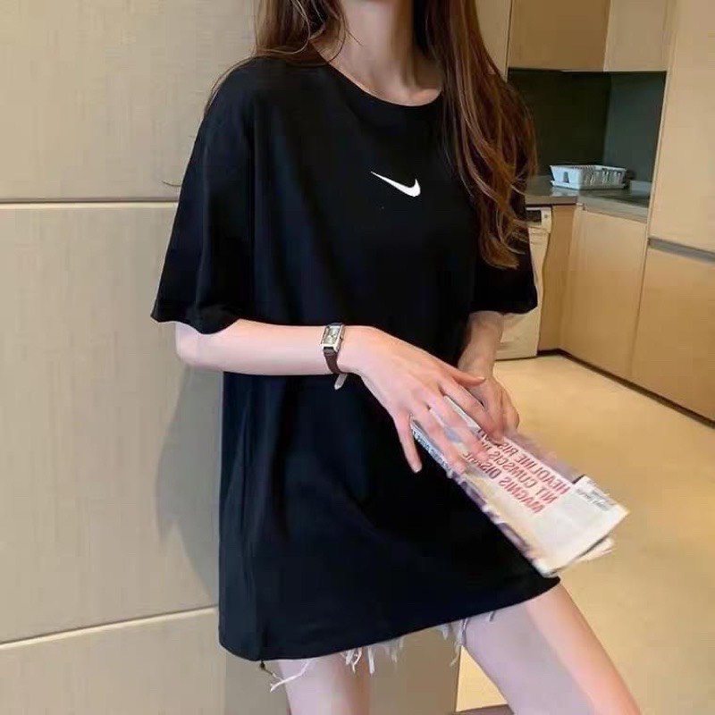Áo thun LOGO Unisex tay lỡ phom rộng , Áo phông Oversize nam nữ