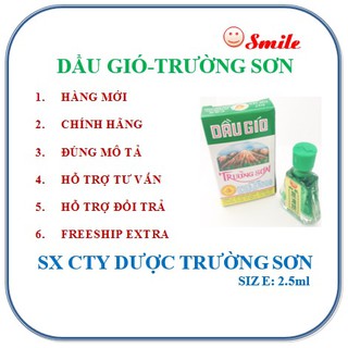 Dầu gió Trường Sơn - an toàn, tiện lợi, đảm bảo, hiệu quả-2.5ml