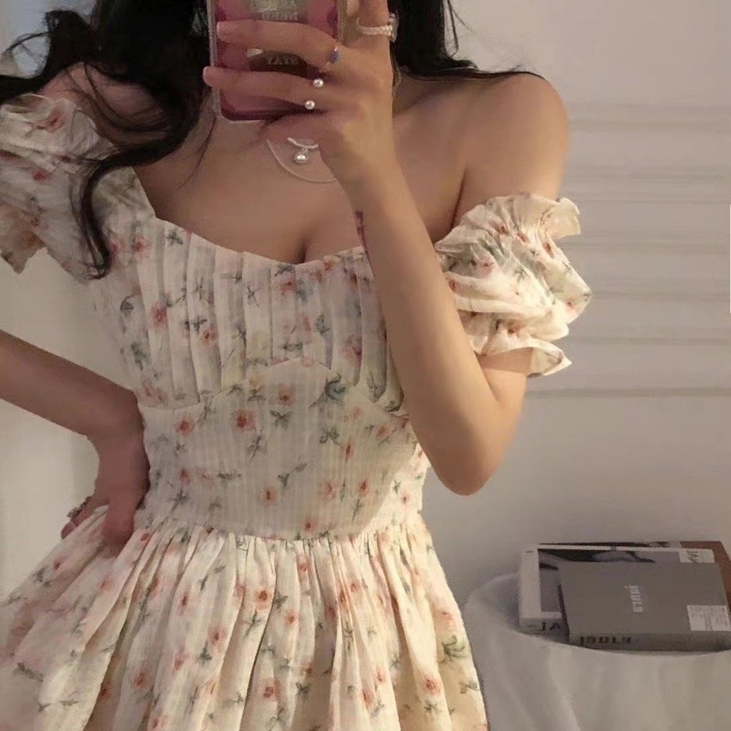 Đầm Voan Hoa Hở Lưng Thời Trang Mùa Hè Dành Cho Nữ 2022