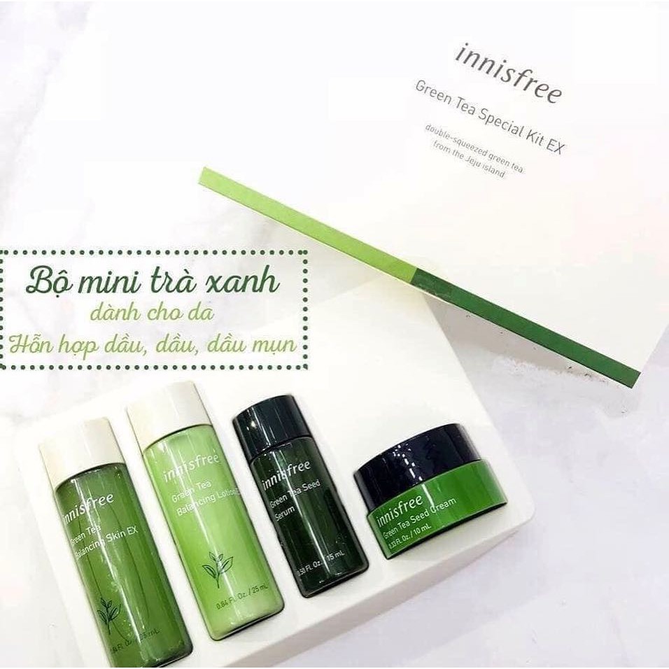 Set Dưỡng Mini Innisfree Green Tea Balancing Special Kit Ex