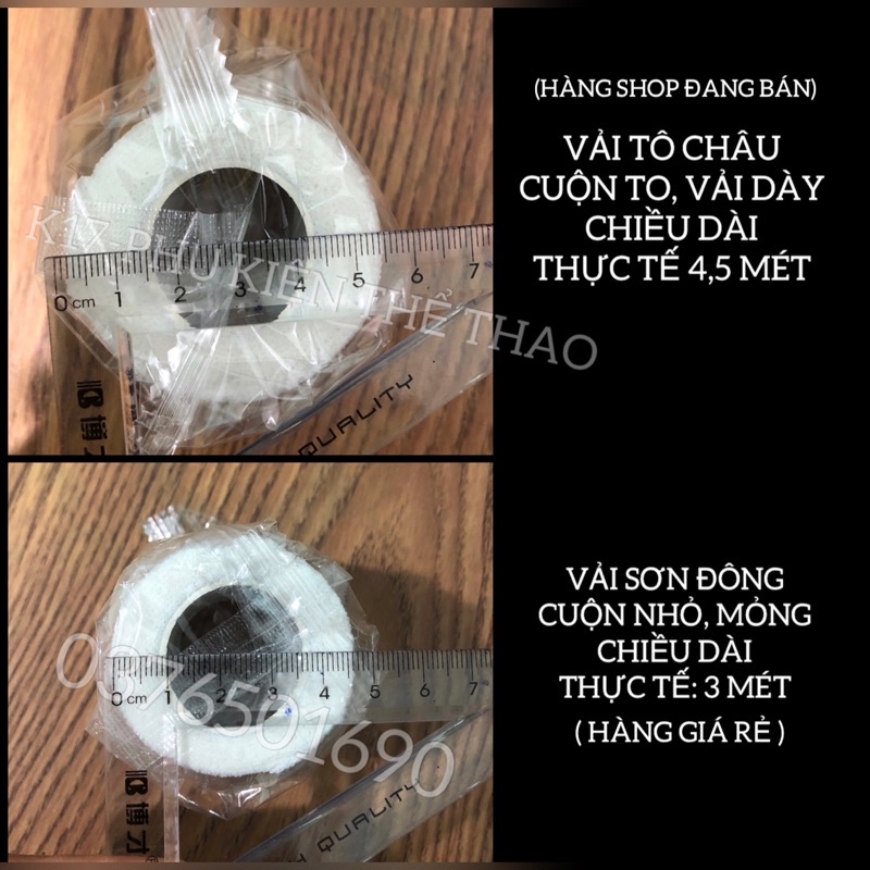 Băng keo thể thao cao su non, băng cuốn vải co giãn hỗ trợ vận động, phòng tránh chấn thương