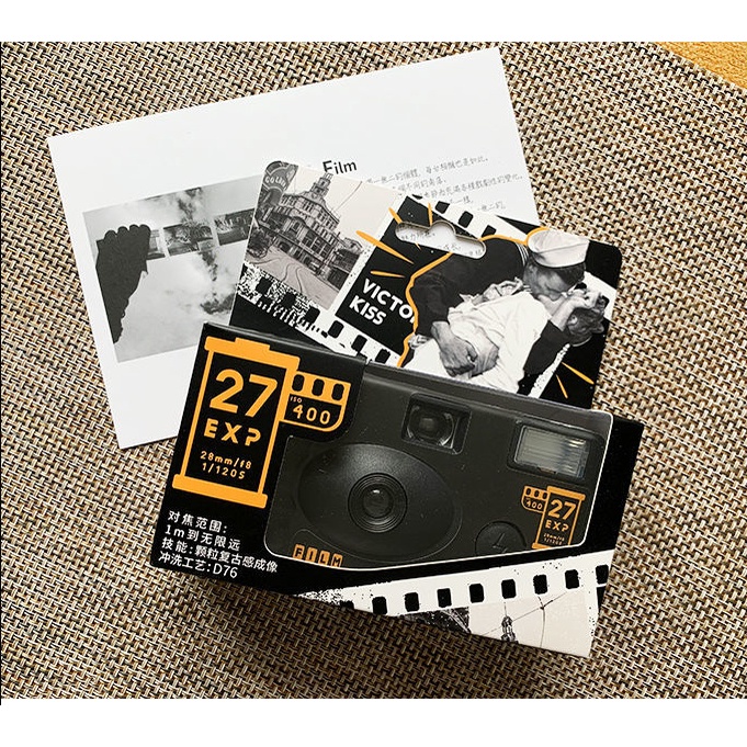 Máy Ảnh Fuji Kodak Màu Trắng Và Đen Sử Dụng Một Lần