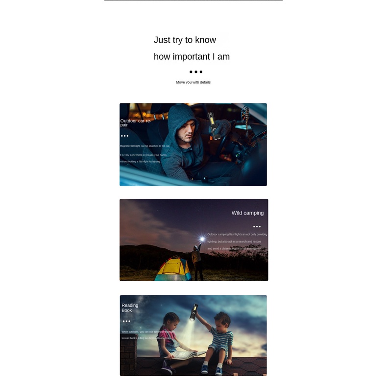 Đèn Pin Sạc USB 18650cob Bằng Nhựa Có Nam Châm Tiện Lợi