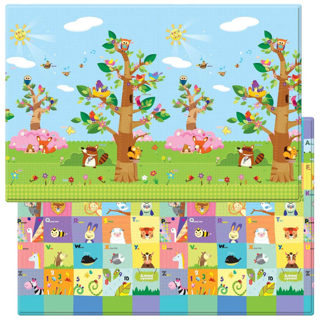 Thảm chơi silicon Baby Care Birds in the Trees cho bé – Hàn Quốc
