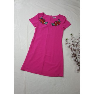 🔥HOT SALE🔥 Đầm mặc tết hồng cánh sen vnxk hiệu  Bershhka
