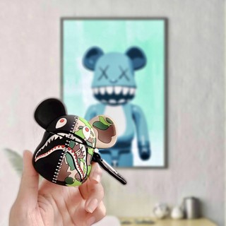 Combo Ốp Iphone + Ốp Airpods BAPE x BearBrick 3D