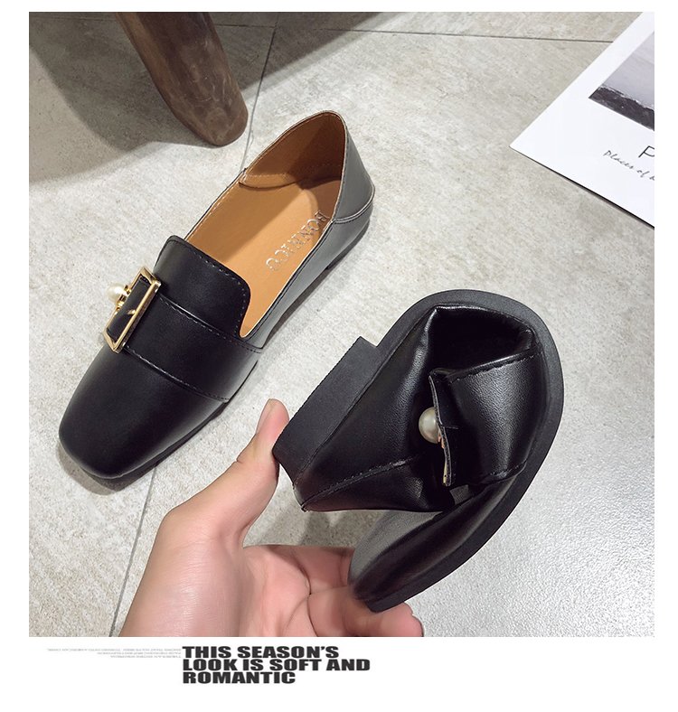 Giày Lười Đế Bằng Đính Ngọc Trai Xinh Xắn Dành Cho Nữ | BigBuy360 - bigbuy360.vn