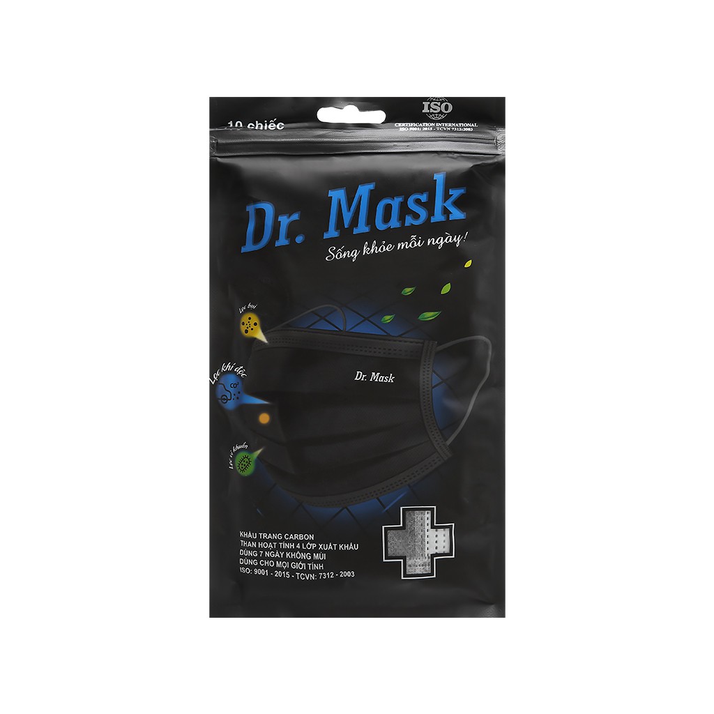 Khẩu trang than hoạt tính Dr Mask