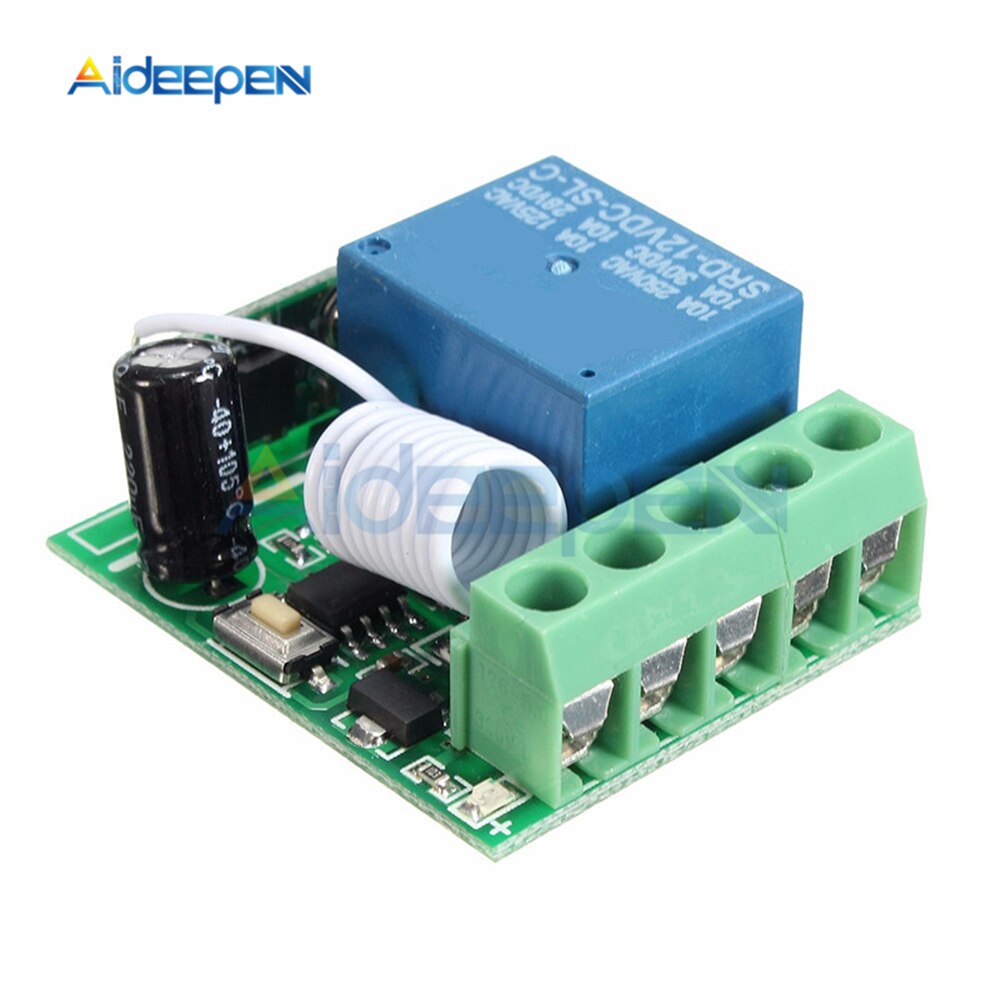 CHANNEL Mô Đun Rơ Le Điều Khiển Từ Xa Dc 12v 1 Ch Kênh 433mhz Kích Thước 3.5cm X 3cmx1.6cm