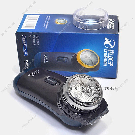 MS: 3122 - MÁY CẠO RÂU LƯỠI XOAY TRÒN DÙNG PIN TRUEMAN