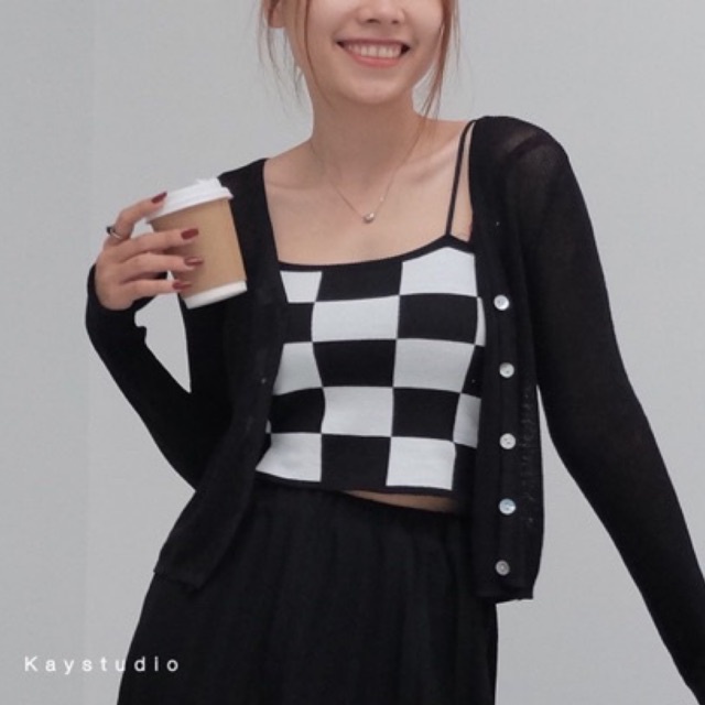 [KAYSTUDIO] ÁO HAI DÂY CARO