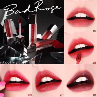 Son kem lì 💄black rouge air fit velvet tin ver.4 bad rose
