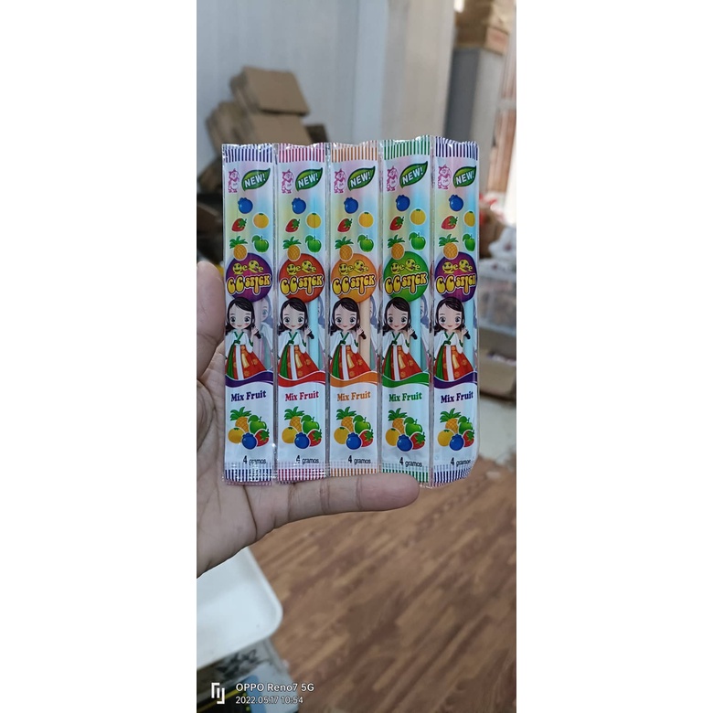 [ Hương vị tuổi thơ ] Combo 30 gói Kẹo tăm lạnh cô gái hương vị trái cây vô cùng thơm ngon