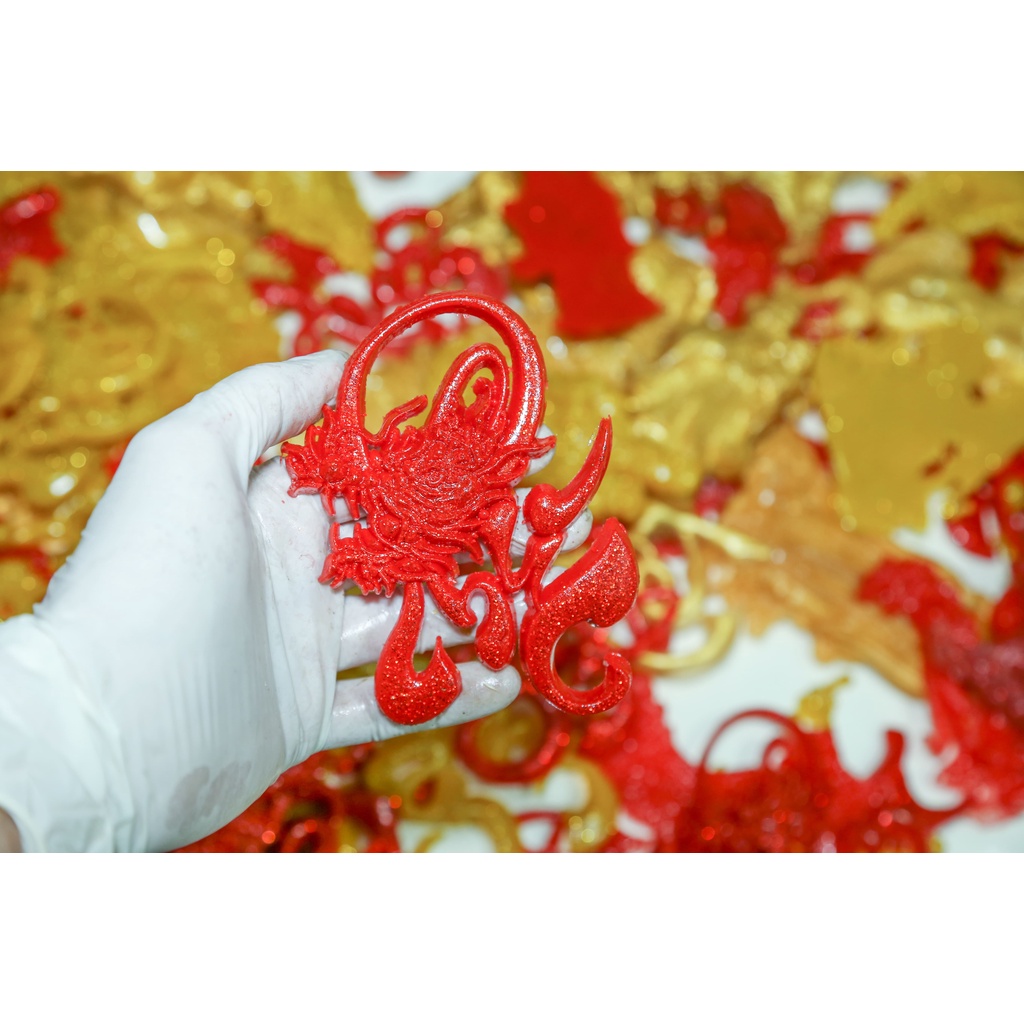 Chữ nổi thư pháp 3D-COMBO PHÚC, LỘC, THỌ[COMBOTrang trí dưa, dừa bưởi thư pháp ngày tết]ThanghaCalligraphy | BigBuy360 - bigbuy360.vn