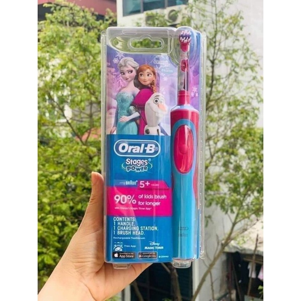 SET BÀN CHẢI ĐIỆN ORAL B CHO BÉ TỪ 5 TUỔI