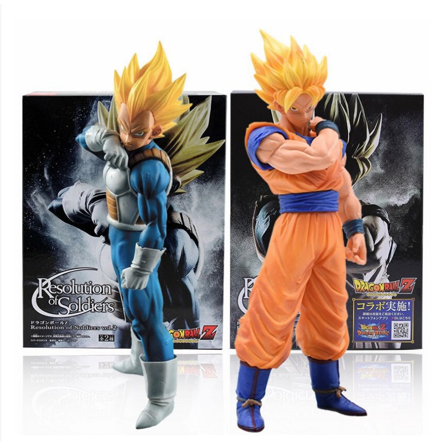 (Sẵn VN) Mô Hình Super Saiyan Son Goku Và Vegeta Cao 15cm - Mô hình Dragon Ball