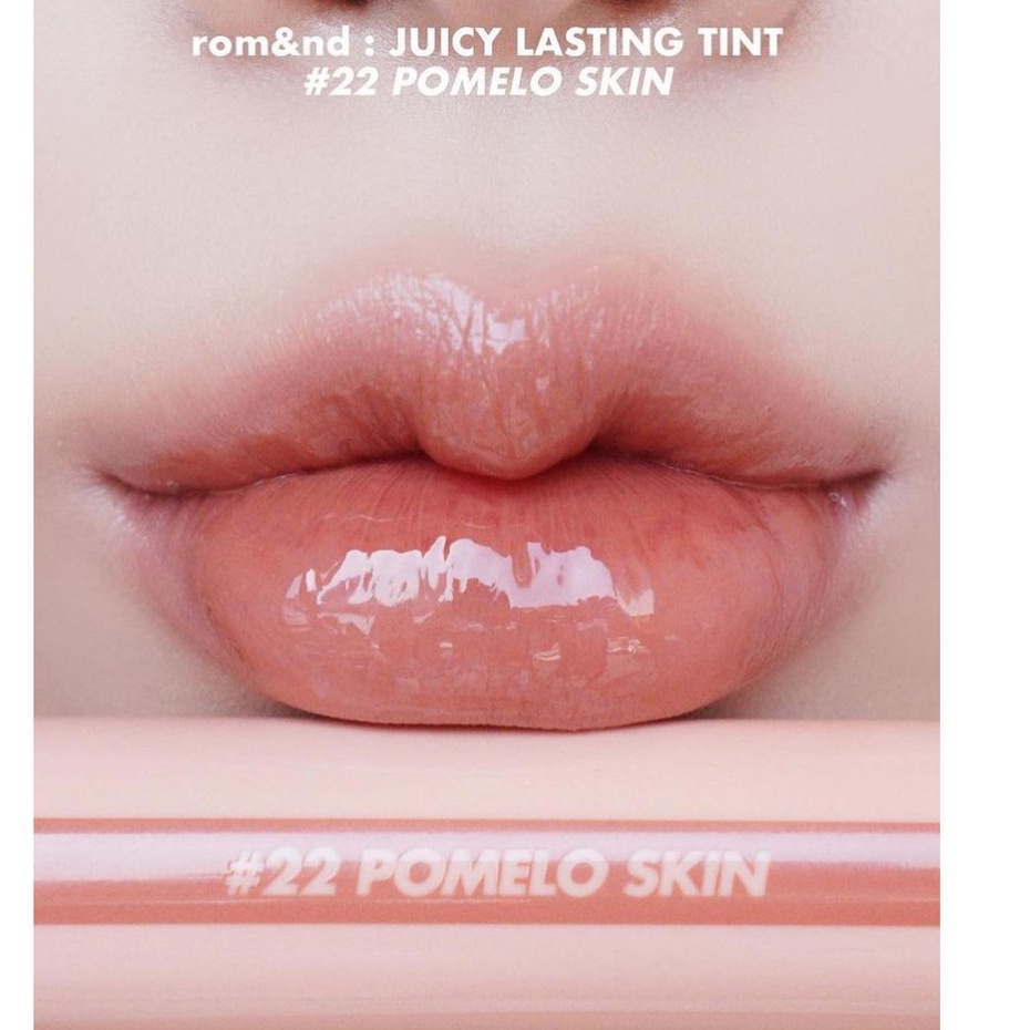 Son Tint bóng có màu Hàn Quốc plum-Tint màu 22 PomeloSkin