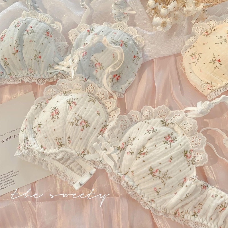 Set Bra Hoa Dễ Thương - SET1185