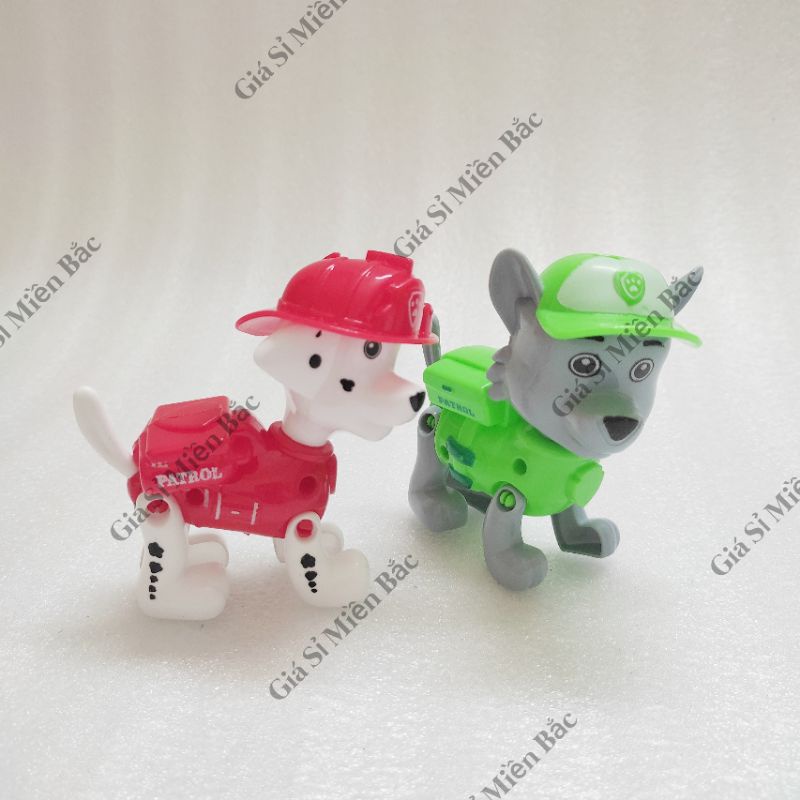 Bộ 6 chú chó cứu hộ kèm huy chương
