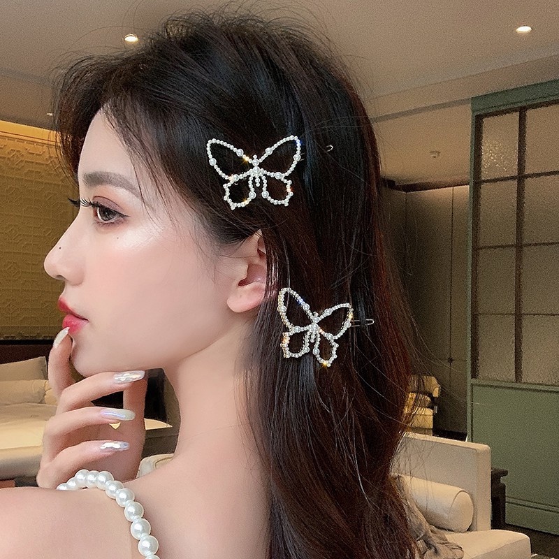 （Mới）Kẹp Tóc đính Ngọc Trai Giả Thời Trang