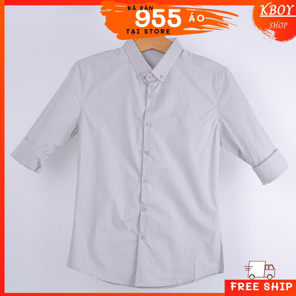 Áo sơ mi tay dài Cổ bẻ - sọc dọc nhuyễn - 3 màu - Hfang Quãng Châu - MỀM MỊ, dày dặn,Công sở,dạo phố,.... -6656 | BigBuy360 - bigbuy360.vn