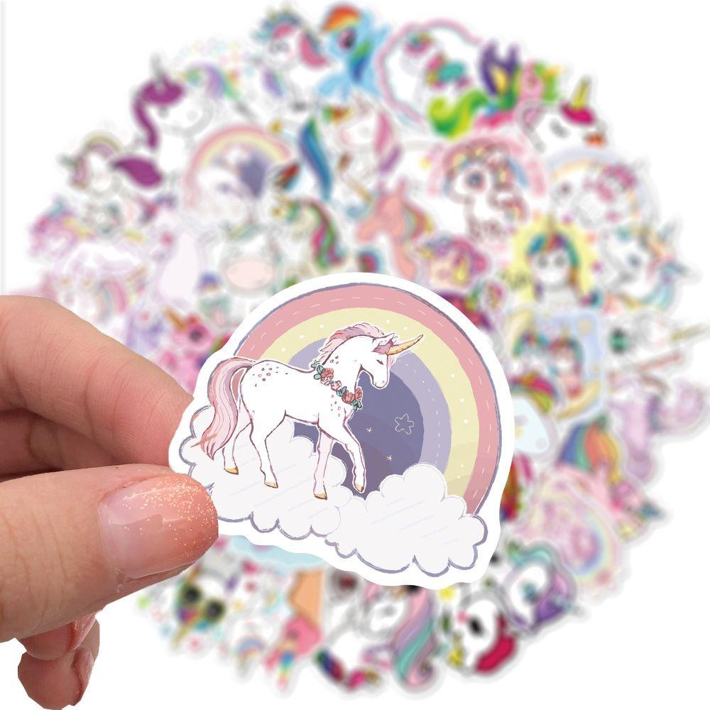 Nhãn Dán Trang Trí Va Li / Ván Trượt / Hành Lý Hình Kỳ Lân Graffiti Dễ Thương