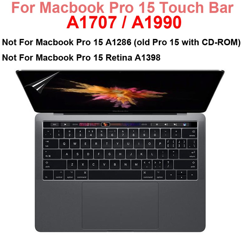 Miếng Dán Bảo Vệ Màn Hình Macbook Pro 15 Touch Bar A1707 15.4 Touchbar A1990