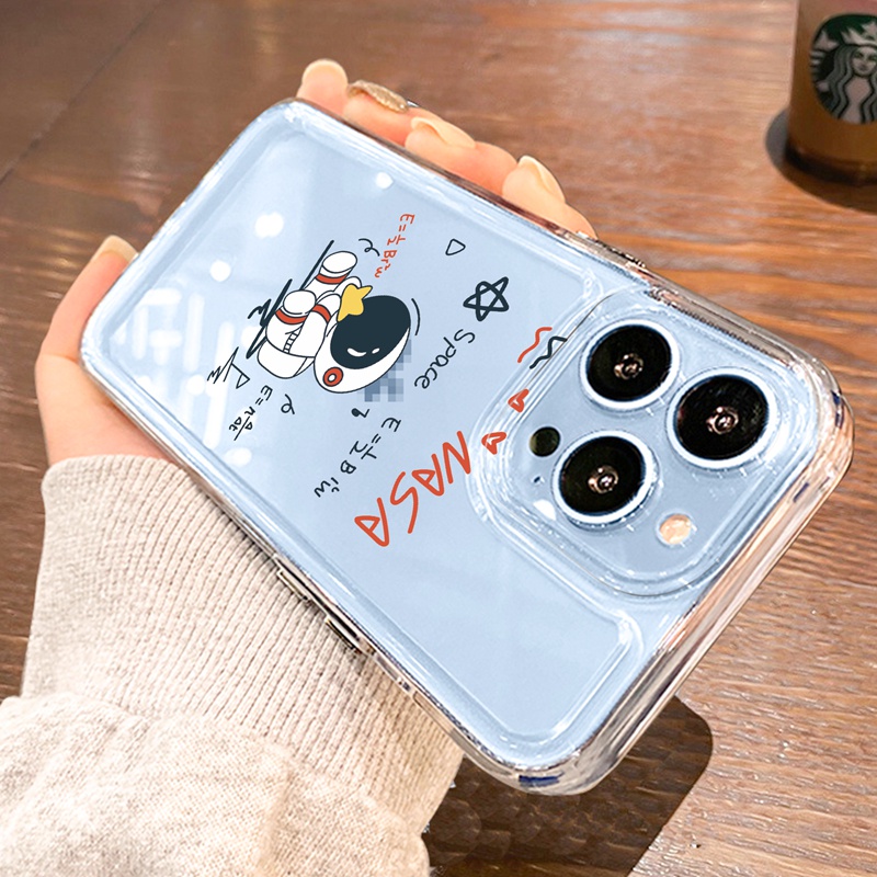 Ốp lưng iphone Ốp điện thoại Suntaiho silicon mềm hình phi hành gia sáng tạo thích hợp cho iPhone 11 Pro 13 12 Pro Max XS Max X/XS XR