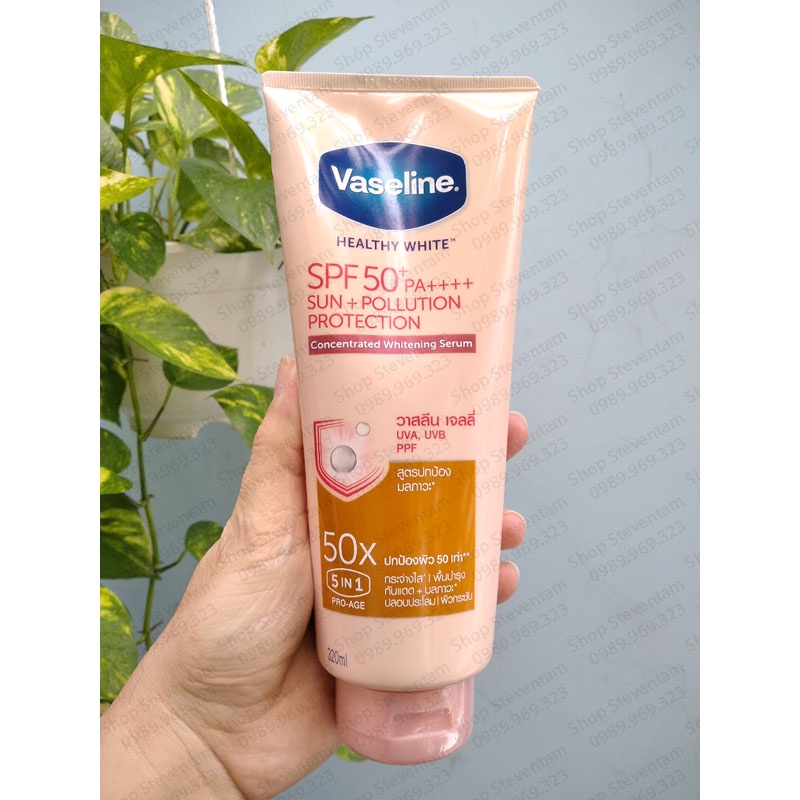 Dưỡng thể Vaseline 50x Thái Lan 320ml