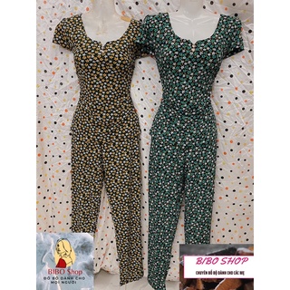 [Mã AT] Đồ bộ Vải thun Atiway(thun lạnh)ống nhỏ hoạ tiết bông nhí nhiều màu dành cho chị em phụ nữ
