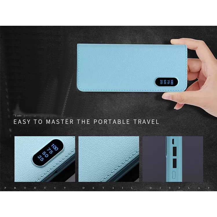 [Bảo Hành Chất Lượng] Sạc dự phòng bề mặt da siêu đẹp sạc nhanh an toàn Pin Sac Du Phong Dung Lượng 10000 mAh | BigBuy360 - bigbuy360.vn