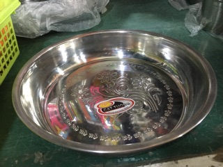 khay tròn inox