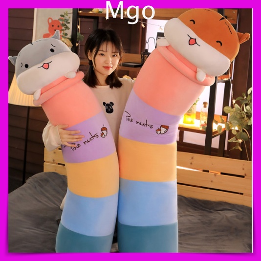 [Hàng Có Sẵn- Quà Tặng ] Gấu Bông Teddy Hình Con Sóc Hạt Dẻ Gối Ôm Nhồi Bông Siêu Dễ Thương Size 70cm