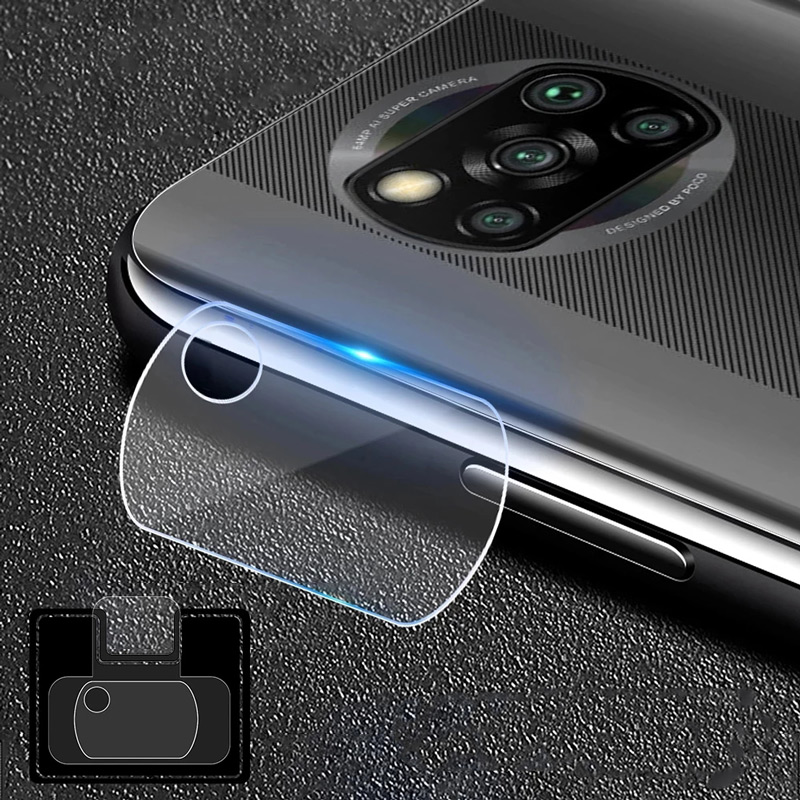 Miếng dán trong suốt bảo vệ máy ảnh điện thoại cho Xiaomi Mi Poco X3 NFC F3 F2 Pro Pocophone F1 5G