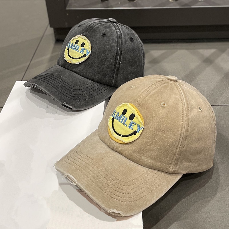 Nón Lưỡi Trai Họa Tiết Mặt Cười Dễ Thương Phong Cách Hàn Quốc 2022