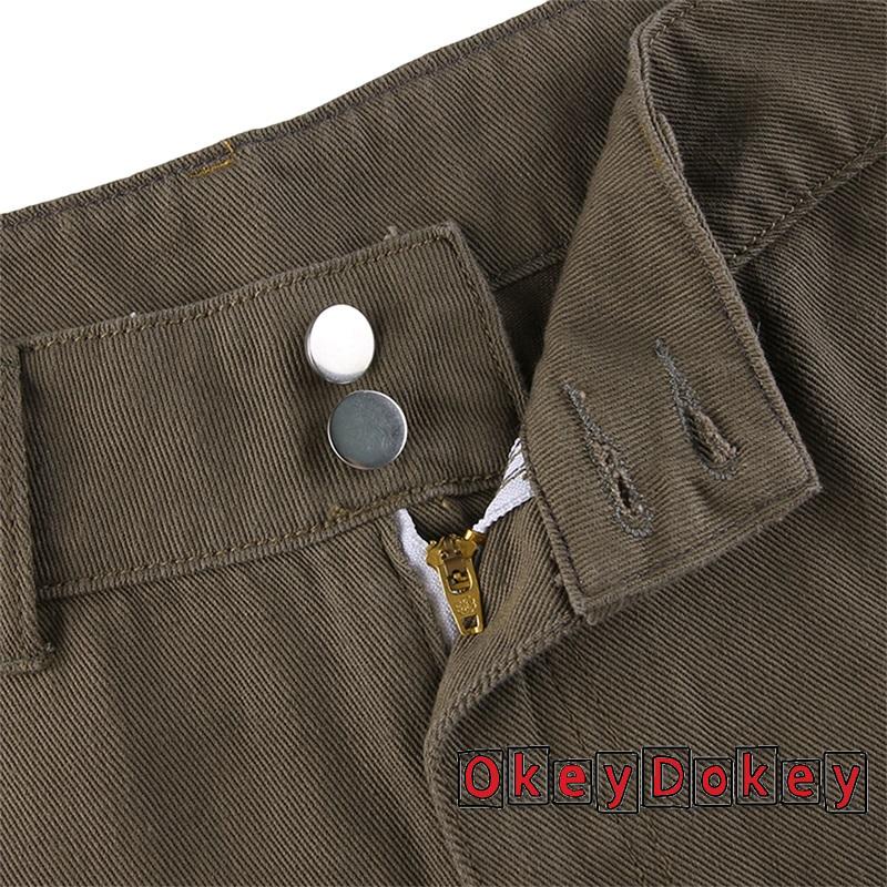 Quần jean ống rộng lưng cao màu sắc thời trang cho nữ